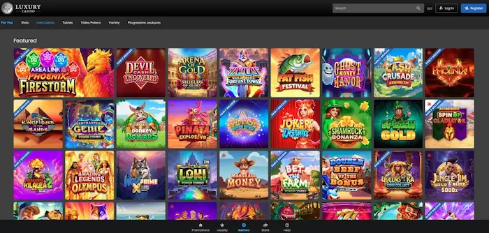 LUXURY CASINO Home games